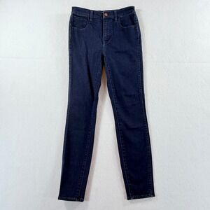 Madewell Skinny Jeans Womens 26 Blue 10" High Riser Dark Wash Classic Minimalist